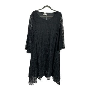 Paisley Vine black lace dress